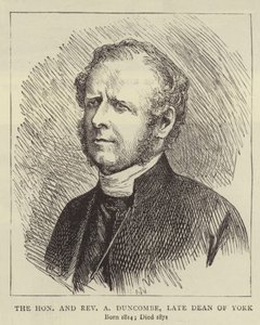 El Honorable y Reverendo A. Duncombe, último decano de York de English School